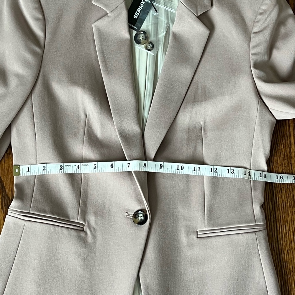 Express Women's Mauve Studio Stretch Blazer Jacket - Picture 7 of 9